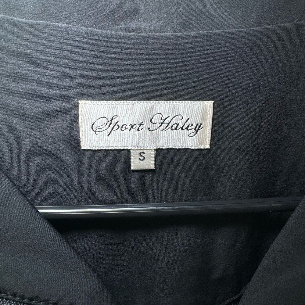 SPORT HALEY WOMEN’S FULL ZIP BLACK GOLF JACKET COAT SIZE S - Picture 4 of 5